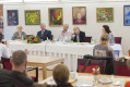 Slovenská filharmónia – tlačová beseda, Marian Lapšanský, Emmanuel Villaume, Izabela Pažítková, Ivan Marton, foto Alexander Trizuljak
