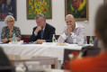 Slovenská filharmónia – tlačová beseda, Marian Lapšanský, Emmanuel Villaume, Izabela Pažítková, Ivan Marton, foto Alexander Trizuljak