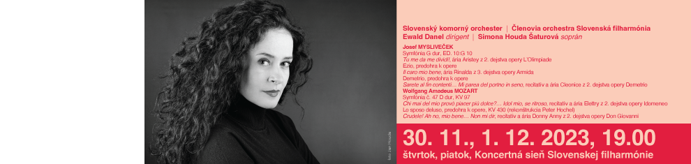 30. novembra a 1. decembra 2023 Mysliveček Mozart