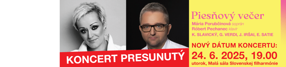 Piesňový večer presunutý na 24. 6. 2025