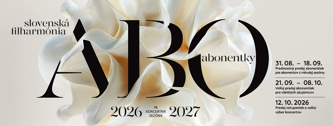 Termíny predaja abonentiek a vstupeniek na 78. koncertnú sezónu 2026 – 2027