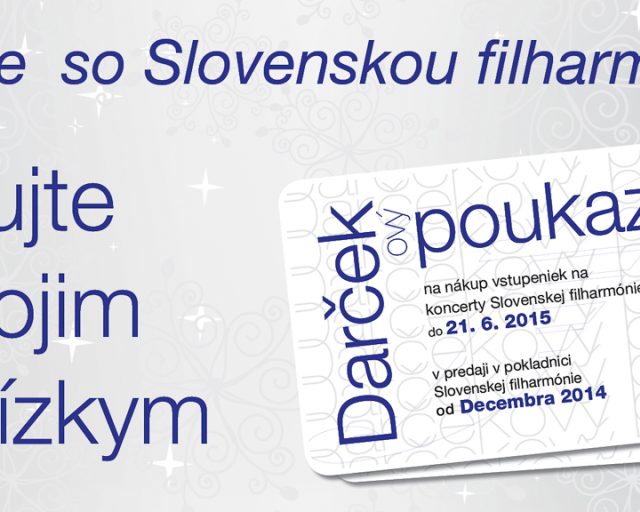 DARČEKový poukaz Slovenskej filharmónie - Darčekový poukaz SF 
