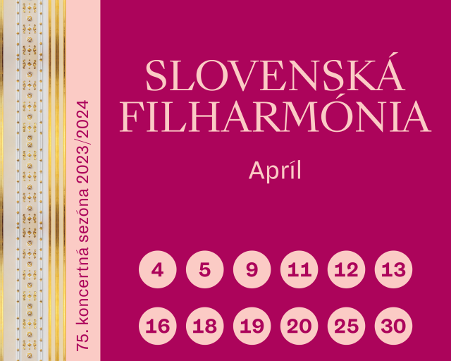 Apríl v Slovenskej filharmónii - Facebook Cover Photo 