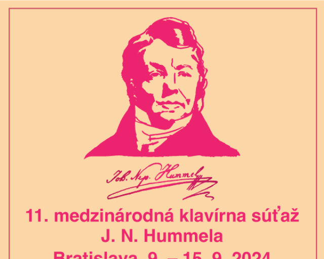 V Slovenskej filharmónii sa koná 11. ročník Medzinárodnej klavírnej súťaže Johanna Nepomuka Hummela   - Hummel-2024-300x300 
