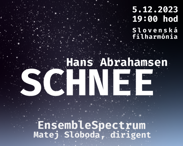 ZAŽITE KONCERT SO SVETELNOU PROJEKCIOU  - IG Schnee bez partnerov 